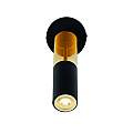 Applique Moderna Merrygold Acciaio Nero Ambra 1 Luce Gu10 82122-1BK