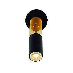 Applique Moderna Merrygold Acciaio Nero Ambra 1 Luce Gu10 Applique Moderna Merrygold Acciaio Nero Ambra 1 Luce Gu10