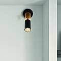 Applique Moderna Merrygold Acciaio Nero Ambra 1 Luce Gu10 82122-1BK