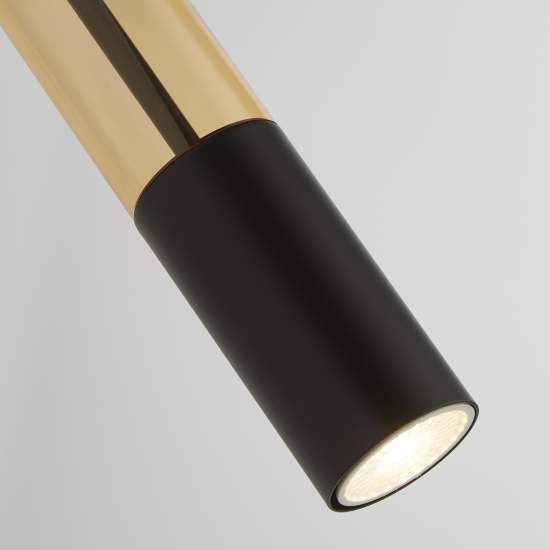 Applique Moderna Merrygold Acciaio Nero Ambra 1 Luce Gu10 82122-1BK