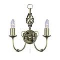 Applique Industrial-Nordico Zanzibar Acciaio Ottone 2 Luci E14 8392-2