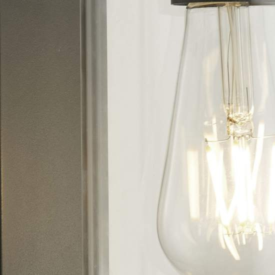Applique Contemporanea Bakerloo Alluminio Grigio 1 Luce E27 8631BK