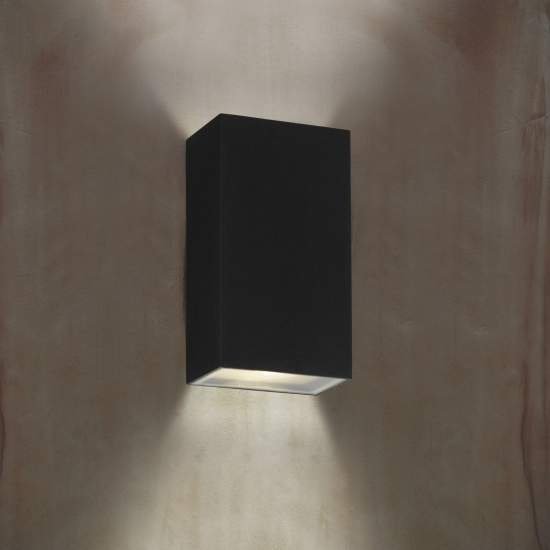 Applique Moderna Stirling Alluminio Nero Vetro Argento Led 6,58W 4000K 8852BK