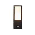Applique Moderna Viale Alluminio Nero Policarbonato 1 Luce Gu10 91251-1BK-PIR
