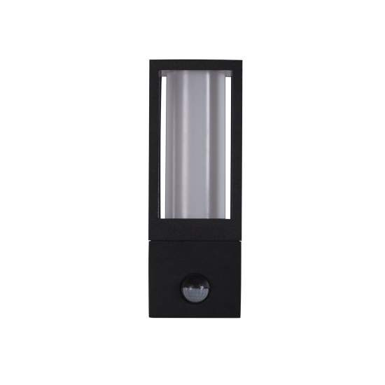 Applique Moderna Viale Alluminio Nero Policarbonato 1 Luce Gu10 91251-1BK-PIR