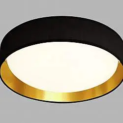 Plafoniera Gianna Acciaio Bianco Tessuto Trasparente Led 15,2W 3000K