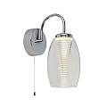 Applique Contemporanea Ciclon Metallo Cromo Vetro Trasparente Led 6W 3000K 97292-1CL