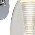 Applique Contemporanea Ciclon Metallo Cromo Vetro Trasparente Led 6W 3000K 97292-1CL