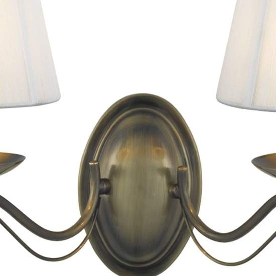 Applique Industrial-Nordico Andretti Acciaio Ottone 2 Luci E14 9822-2AB
