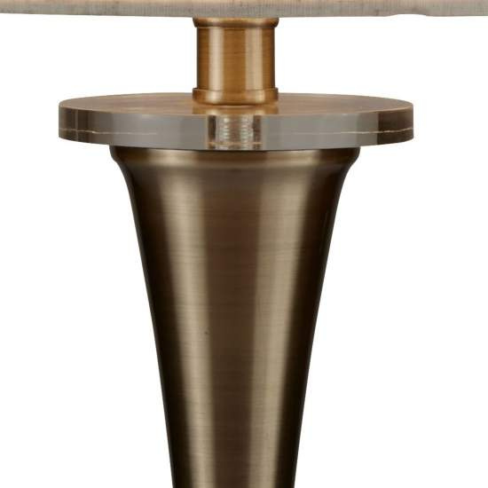 Lampada Da Scrivania Contemporanea Oscar Acciaio Ottone Policarbonato 1 Luce E27 EU1011AB