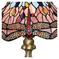 Lampada Da Scrivania-Ufficio Tiffany Libellula Acciaio Ottone 1 Luce E27 EU1287