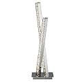 Lampada Da Scrivania Contemporanea Trifoglio Acciaio Cromo Led 13W 4000K EU2111CC
