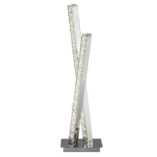Lampada Da Scrivania Contemporanea Trifoglio Acciaio Cromo Led 13W 4000K EU2111CC