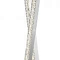 Lampada Da Scrivania Contemporanea Trifoglio Acciaio Cromo Led 13W 4000K EU2111CC
