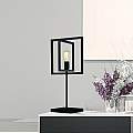Lampada Da Scrivania-Ufficio Industrial-Nordico Plaza Acciaio Nero 1 Luce E27 EU23201-1BK