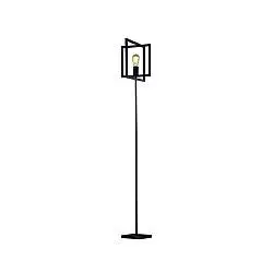 Piantana Industrial-Nordico Plaza Acciaio Nero 1 Luce E27