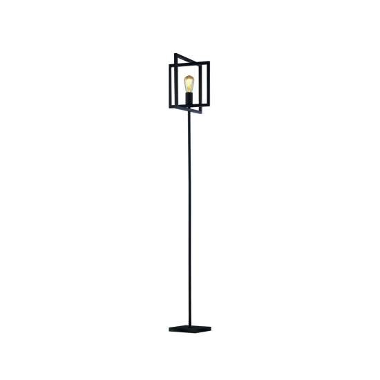 Piantana Industrial-Nordico Plaza Acciaio Nero 1 Luce E27 EU23202-1BK