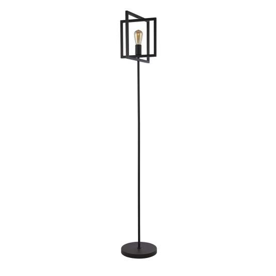 Piantana Industrial-Nordico Plaza Acciaio Nero 1 Luce E27 EU23202-1BK