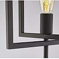 Piantana Industrial-Nordico Plaza Acciaio Nero 1 Luce E27 EU23202-1BK