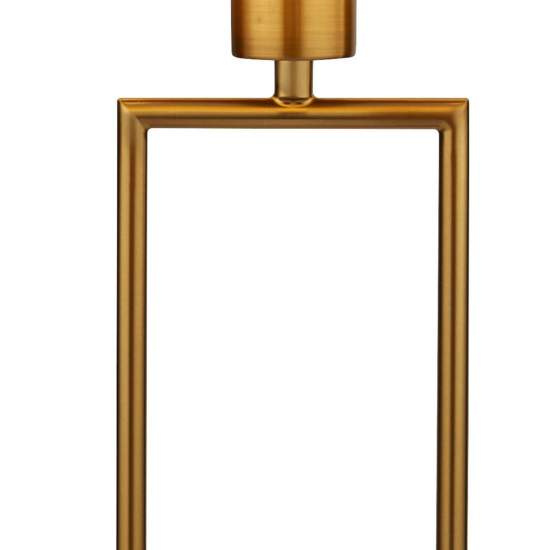 Lampada Da Scrivania Contemporanea Claire Metallo Oro Tessuto Bianco 1 Luce E27 EU2871GO