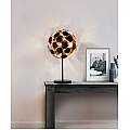 Lampada Scrivania Contemporanea Disco Acciaio Nero Policarbonato Oro 1 Luce E14 EU3070BG