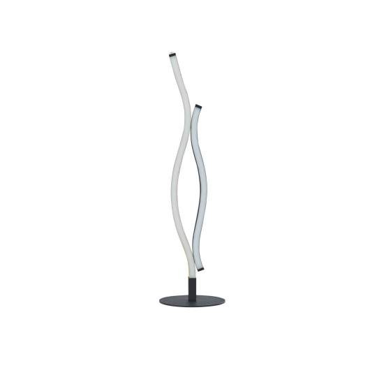 Lampada Da Scrivania Moderno Fioritura Acciaio Nero Marrone Led 11W Cct EU32101-1BK