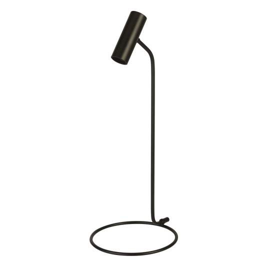 Lampada Da Scrivania Industrial-Nordico Dulwich Acciaio Nero 1 Luce E27 EU35721-1BK