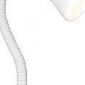 Lampada Contemporanea Desk Partners Acciaio Bianco Policarbonato 1 Luce E14 EU4122WH