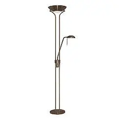 Piantana Contemporaneo Mother Child Acciaio Adjustable Vetro 1 Luce R7S
