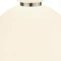 Abatjour Contemporaneo Snow Ball Acciaio Cromo Vetro Bianco Led 15W 3000K EU51021-2CC