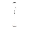 Piantana Contemporaneo Mother Child Acciaio Cromo Vetro Led 15,41W 3000K EU5430CC