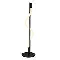 Piantana Industrial Serpente Acciaio Bianco Policarbonato Nero Led 20W 2700K EU57213BK
