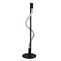 Piantana Industrial Serpente Acciaio Bianco Policarbonato Nero Led 20W 2700K EU57213BK