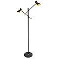 Piantana Industrial-Nordico Easel Acciaio Nero Oro Led 4W 3000K EU5962-2BG