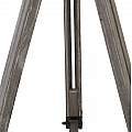 Piantana Contemporaneo Easel Legno Marrone Tessuto Nero 1 Luce E27 EU6006BR