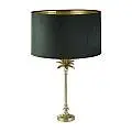 Lampada Da Scrivania Contemporanea Palma Ottone Velluto Verde 1 Luce E27 EU81210GR