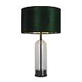 Lampada Da Scrivania Oxford Acciaio Ottone Tessuto Verde E Oro 1 Luce E27 EU81711GR