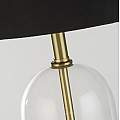 Lampada Da Scrivania Contemporanea Oxford Acciaio Ottone Tessuto Nero1 Luce E27 EU81712BK