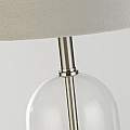 Lampada Scrivania Contemporanea Oxford Acciaio Ottone Tessuto Grigio 1 Luce E27 EU81713GY