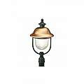 Testa Palo A 1 Luce E27Rustica In Alluminio Grigio Rame E Termoplastica Rustica 138/14