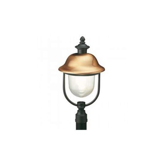 Testa Palo A 1 Luce E27Rustica In Alluminio Grigio Rame E Termoplastica Rustica 138/14