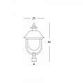 Testa Palo A 1 Luce E27Rustica In Alluminio Grigio Rame E Termoplastica Rustica 138/14