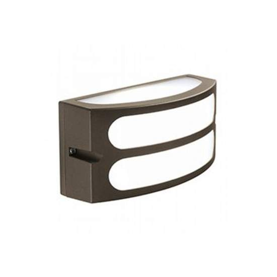 Applique Esterno Moderna Squba Alluminio E Materie Plastiche Caffè 1 Luce E27 175/27