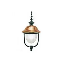 Sospensione Da Esterno Contemp. Rustica Alluminio E Metallo Ruggine 1 Luce E27