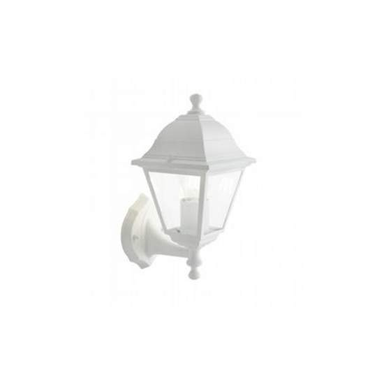 Applique In Alto Piccola Esterno Nano Alluminio E Vetro Bianco 1 Luce E27 201/02