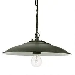 Sospensione Grande Da Esterno Contemporanea Antique Alluminio Grigio 1 Luce E27
