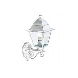 Applique Media Da Esterno Old Alluminio E Vetro Bianco E Arg. 1 Luce E27 Applique Media Da Esterno Old Alluminio E Vetro Bianco E Arg. 1 Luce E27