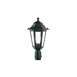 Testa Palo Da Esterno Contemporaneo Esagonale Alluminio E Vetro Nero 1 Luce E27 Testa Palo Da Esterno Contemporaneo Esagonale Alluminio E Vetro Nero 1 Luce E27