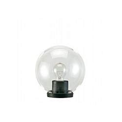 Testa-Palo 1 Luce Globo In Termoplastco Sfera Ø 20 Cm Nero - Trasparente Testa-Palo 1 Luce Globo In Termoplastco Sfera Ø 20 Cm Nero - Trasparente