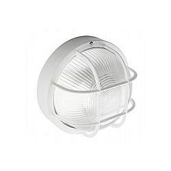 Plafoniera Esterno Con Gabbia Echo Tonda Termoplastica E Vetro Bianco 1 Luce E27 Plafoniera Esterno Con Gabbia Echo Tonda Termoplastica E Vetro Bianco 1 Luce E27